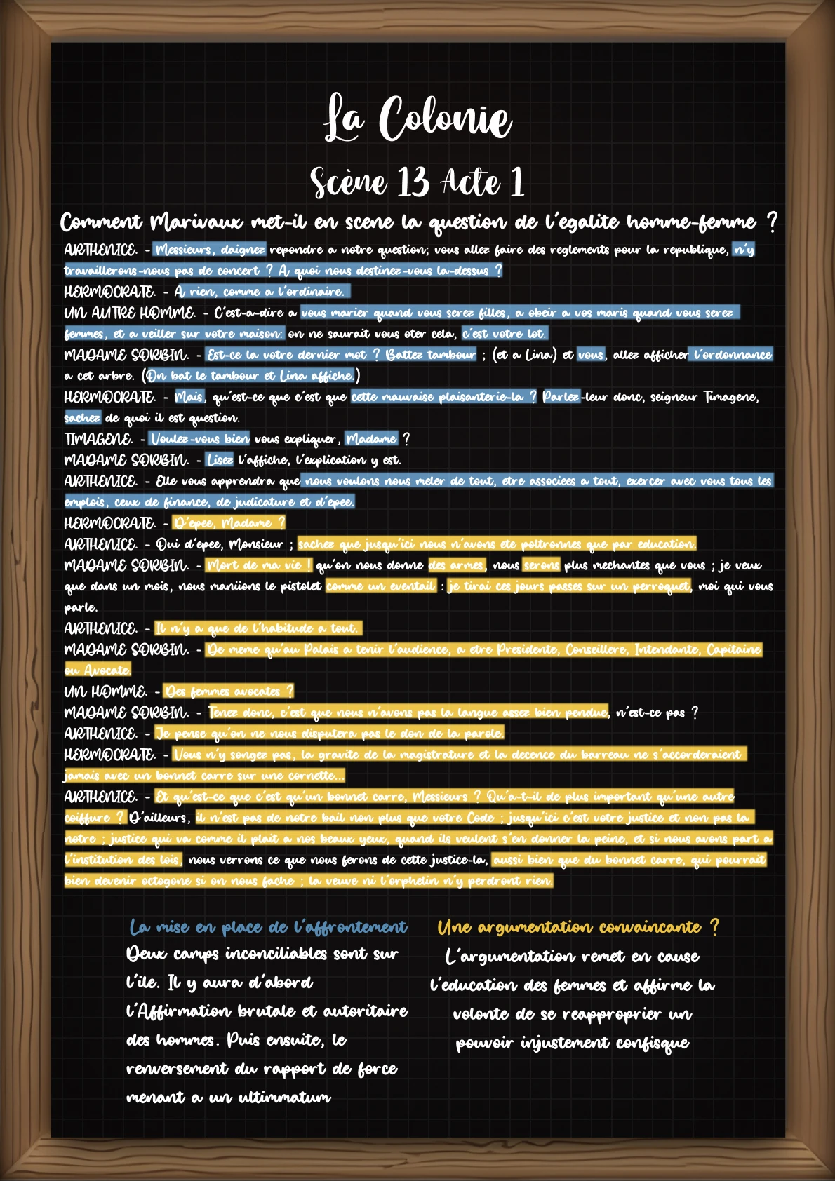 La Colonie - Scène 13 - théâtre